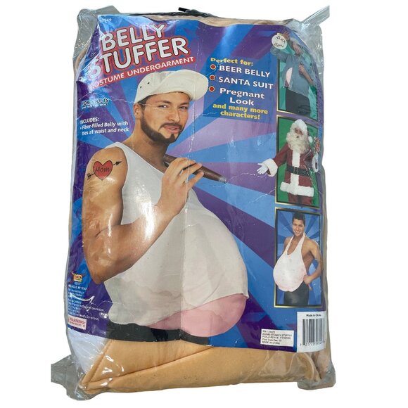 Forum Novelties Belly Stuffer Costume One Size Beige Fiber Filled Belly NEW - Picture 1 of 9